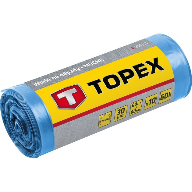 Мешки для отходов TOPEX (23B259), 10 шт., очень прочные, фото  | SNABZHENIE.com.ua