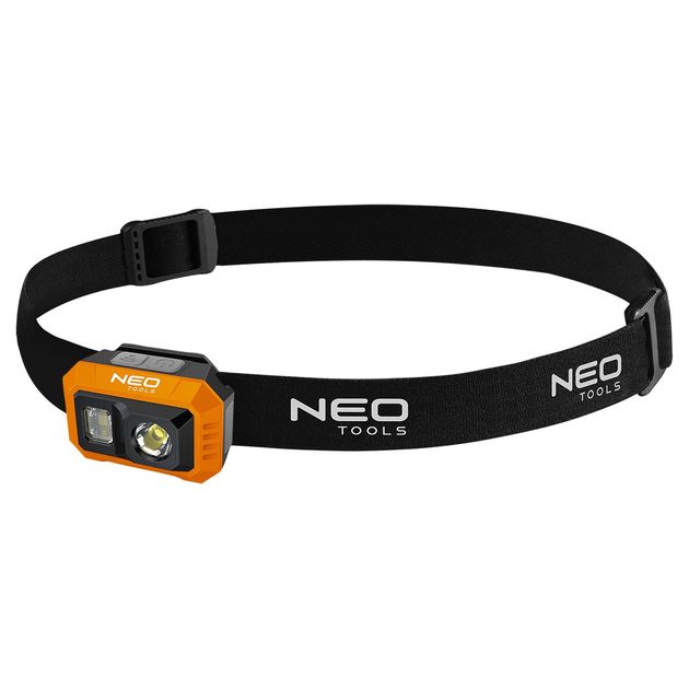 Ліхтар світлодіодний налобний USB COB LED, що перезаряджається, потужністю 500 лм NEO, фото  | SNABZHENIE.com.ua