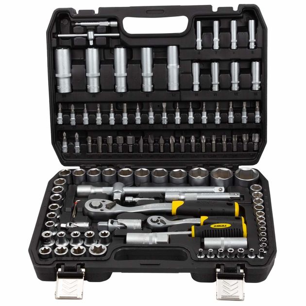 Набор бит и насадок 1/4", 1/2" 110шт CrV mid SIGMA (6003771), фото , изображение 2 | SNABZHENIE.com.ua