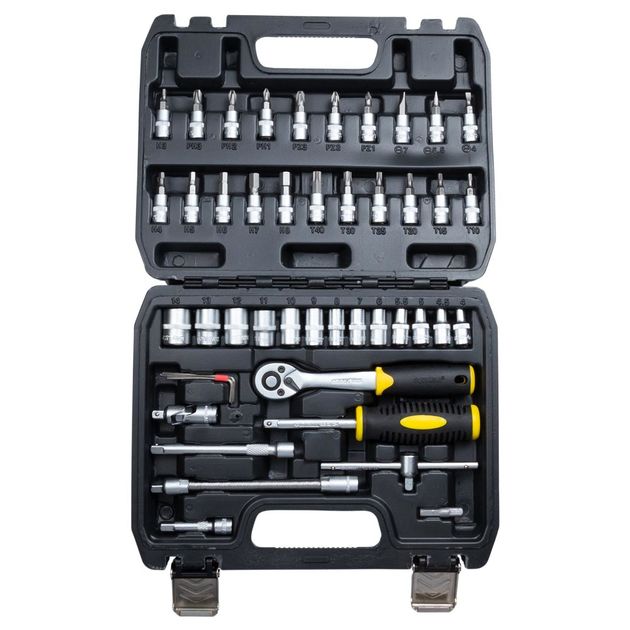 Набор бит и насадок 1/4" 46 шт CrV mid SIGMA (6003511), фото , изображение 3 | SNABZHENIE.com.ua