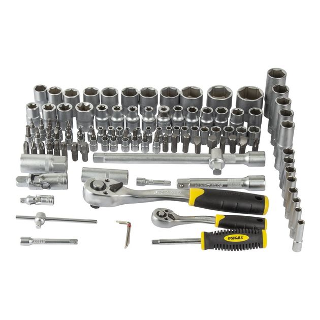 Набор бит и насадок 1/4", 1/2" 110шт CrV mid SIGMA (6003771), фото , изображение 8 | SNABZHENIE.com.ua