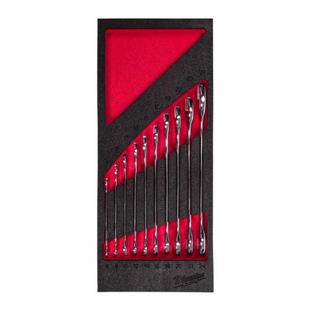 Ложемент с ключами гайковыми хромированными MILWAUKEE (10 шт), фото , изображение 2 | SNABZHENIE.com.ua Ложемент с ключами гайковыми хромированными MILWAUKEE (10 шт), фото , изображение 2 | SNABZHENIE.com.ua