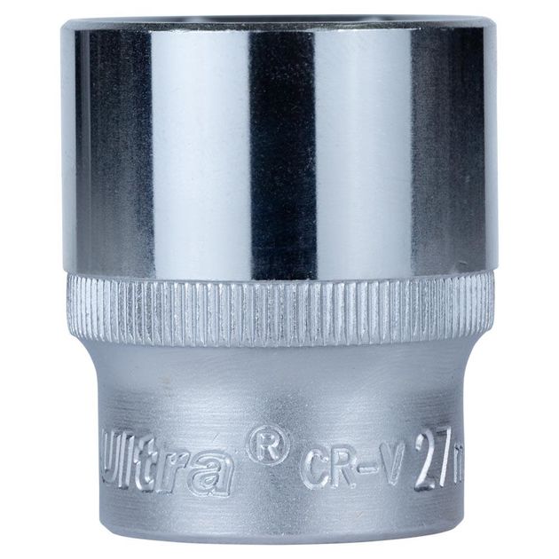 Насадка короткая шестигранная 1/2" 27мм CrV ULTRA, фото  | SNABZHENIE.com.ua
