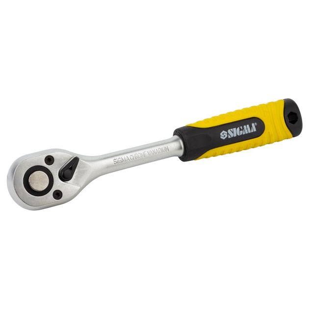 Ключ-трещотка 1/2'' 250мм 72T CrV SIGMA, фото , изображение 2 | SNABZHENIE.com.ua Ключ-трещотка 1/2'' 250мм 72T CrV SIGMA, фото , изображение 2 | SNABZHENIE.com.ua