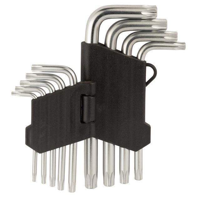 Ключи TORX 9шт T10-T50 мм CrV (короткие с отверстием) SIGMA (4022211), фото , зображення 5 | SNABZHENIE.com.ua Ключи TORX 9шт T10-T50 мм CrV (короткие с отверстием) SIGMA (4022211), фото , зображення 5 | SNABZHENIE.com.ua