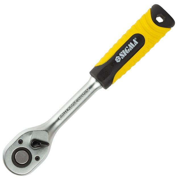 Ключ-трещотка 1/2'' 250мм 72T CrV SIGMA, фото , изображение 3 | SNABZHENIE.com.ua Ключ-трещотка 1/2'' 250мм 72T CrV SIGMA, фото , изображение 3 | SNABZHENIE.com.ua
