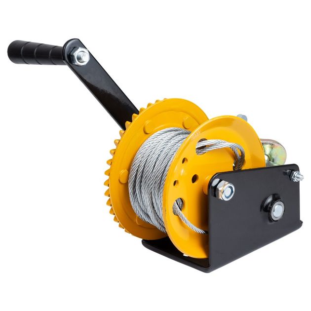 Лебедка ручная барабанная с тросом 10м×5мм, 550кг SIGMA, фото , изображение 7 | SNABZHENIE.com.ua