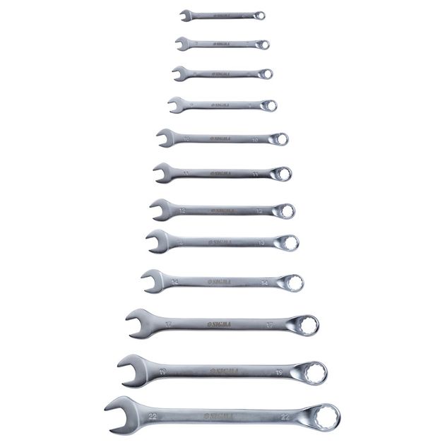 Ключи рожково-накидные глубокие 12шт (7-15, 17, 19, 22мм) CrV polished SIGMA (6010241), фото , зображення 2 | SNABZHENIE.com.ua Ключи рожково-накидные глубокие 12шт (7-15, 17, 19, 22мм) CrV polished SIGMA (6010241), фото , зображення 2 | SNABZHENIE.com.ua