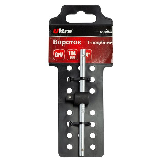 Вороток Т-образный 1/4" 152мм CrV ULTRA 6050042, фото , изображение 3 | SNABZHENIE.com.ua Вороток Т-образный 1/4" 152мм CrV ULTRA 6050042, фото , изображение 3 | SNABZHENIE.com.ua