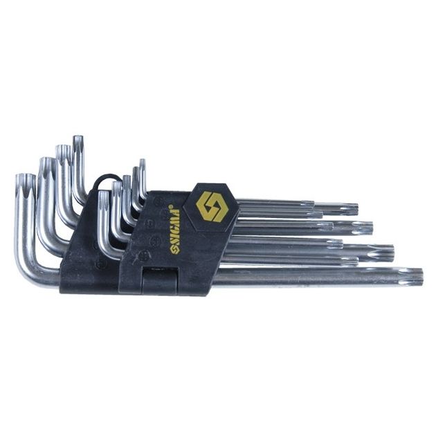 Ключи TORX 9шт T10-T50мм CrV (длинные с отверстием) SIGMA, фото  | SNABZHENIE.com.ua