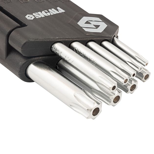 Ключи TORX 9шт T10-T50 мм CrV (короткие с отверстием) SIGMA (4022211), фото , зображення 6 | SNABZHENIE.com.ua Ключи TORX 9шт T10-T50 мм CrV (короткие с отверстием) SIGMA (4022211), фото , зображення 6 | SNABZHENIE.com.ua