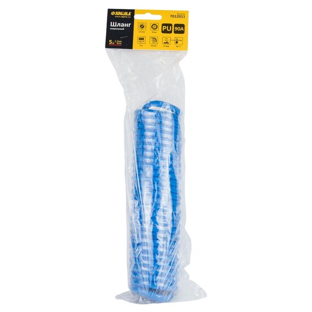 Шланг полиуретановый спиральный 5м 5.5×8мм SIGMA (7012011), фото , изображение 4 | SNABZHENIE.com.ua