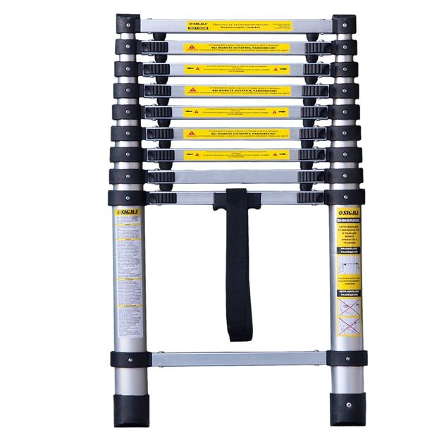 Лестниця телескопічна 9 ступенів 2.9м SIGMA (5033334), фото , зображення 4 | SNABZHENIE.com.ua Лестниця телескопічна 9 ступенів 2.9м SIGMA (5033334), фото , зображення 4 | SNABZHENIE.com.ua