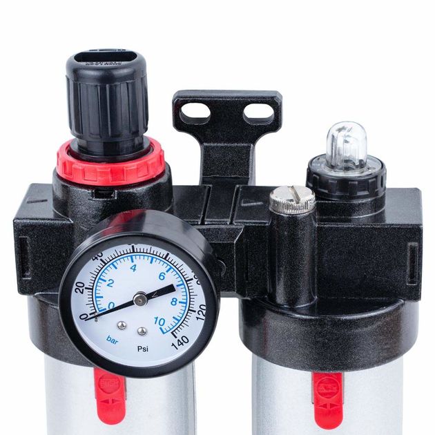 Блок подготовки воздуха SIGMA (фильтр, редуктор, манометр, маслообогатитель), фото , изображение 5 | SNABZHENIE.com.ua