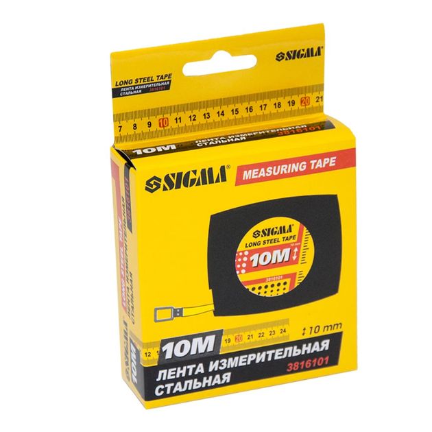 Рулетка стальная 10м×10мм SIGMA (3816101), фото , изображение 5 | SNABZHENIE.com.ua Рулетка стальная 10м×10мм SIGMA (3816101), фото , изображение 5 | SNABZHENIE.com.ua