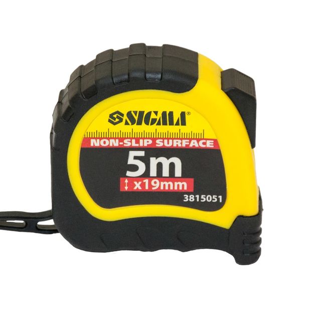 Рулетка SIGMA 5м*19мм с фиксатором (3815051), фото , изображение 2 | SNABZHENIE.com.ua Рулетка SIGMA 5м*19мм с фиксатором (3815051), фото , изображение 2 | SNABZHENIE.com.ua