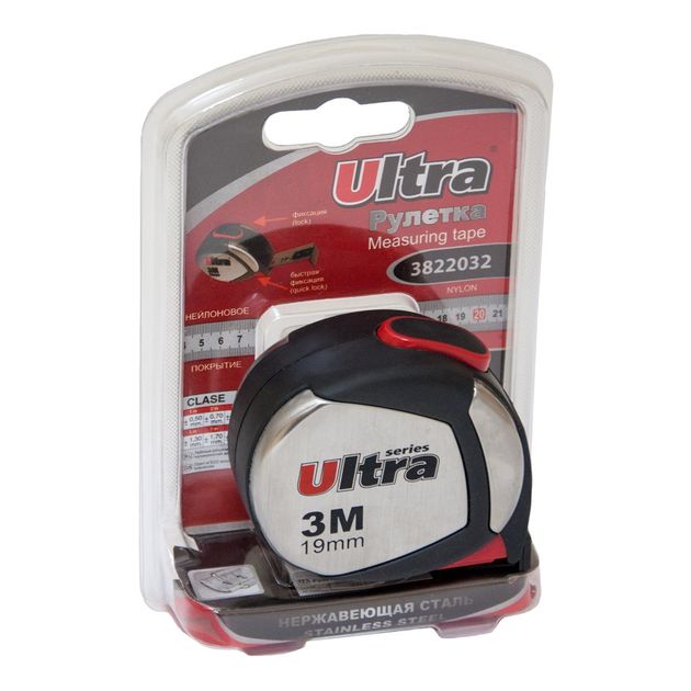 Рулетка магнитная 3м с нейлоновым покрытием ULTRA (3822032), фото , изображение 4 | SNABZHENIE.com.ua Рулетка магнитная 3м с нейлоновым покрытием ULTRA (3822032), фото , изображение 4 | SNABZHENIE.com.ua