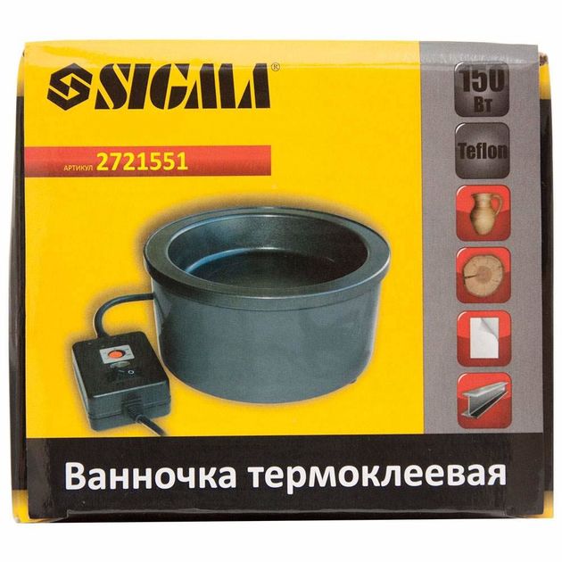 Термоклеевая ванночка с тефлоновым покрытием 150Вт SIGMA, фото , изображение 3 | SNABZHENIE.com.ua Термоклеевая ванночка с тефлоновым покрытием 150Вт SIGMA, фото , изображение 3 | SNABZHENIE.com.ua