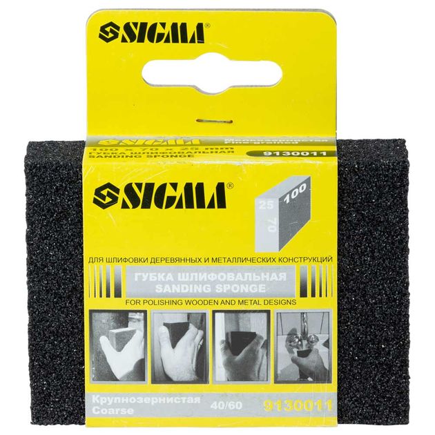 Шлифовальная губка крупнозернистая 100*70*25мм (Р40/Р60) SIGMA, фото , изображение 2 | SNABZHENIE.com.ua Шлифовальная губка крупнозернистая 100*70*25мм (Р40/Р60) SIGMA, фото , изображение 2 | SNABZHENIE.com.ua