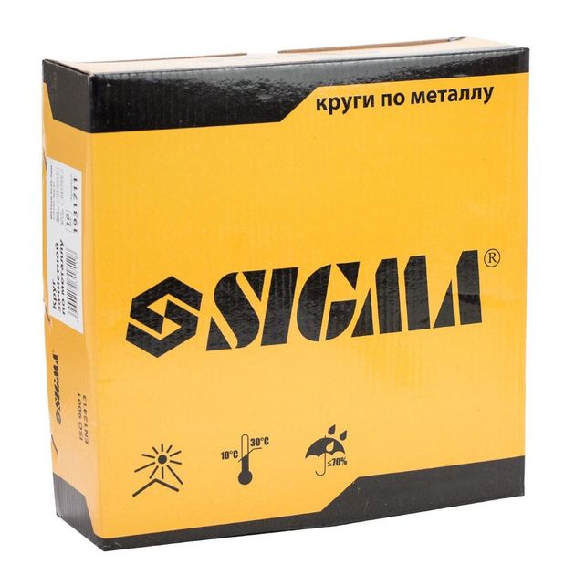 Круг зачистной по металлу Ø230×6.0×22.2мм, 6600об/мин SIGMA, фото , изображение 4 | SNABZHENIE.com.ua Круг зачистной по металлу Ø230×6.0×22.2мм, 6600об/мин SIGMA, фото , изображение 4 | SNABZHENIE.com.ua