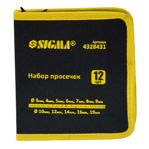 Набор просечек 12 ед. 3-19 мм с чехлом SIGMA (4328431), фото , изображение 4 | SNABZHENIE.com.ua Набор просечек 12 ед. 3-19 мм с чехлом SIGMA (4328431), фото , изображение 4 | SNABZHENIE.com.ua