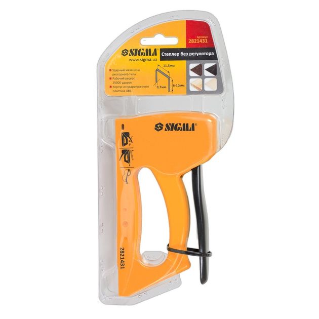 Степлер без регулятора пружинного типу (пластик АВС) 6-10мм SIGMA (2821431), фото , зображення 5 | SNABZHENIE.com.ua Степлер без регулятора пружинного типу (пластик АВС) 6-10мм SIGMA (2821431), фото , зображення 5 | SNABZHENIE.com.ua