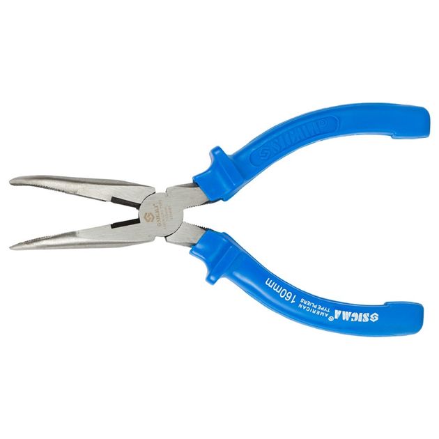 Довгогубці вигнуті 160мм сині SIGMA (4356161), фото , зображення 3 | SNABZHENIE.com.ua Довгогубці вигнуті 160мм сині SIGMA (4356161), фото , зображення 3 | SNABZHENIE.com.ua