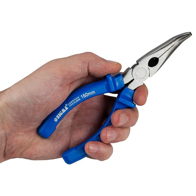 Довгогубці вигнуті 160мм сині SIGMA (4356161), фото , зображення 7 | SNABZHENIE.com.ua Довгогубці вигнуті 160мм сині SIGMA (4356161), фото , зображення 7 | SNABZHENIE.com.ua