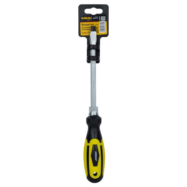 Отвертка шлицевая SL8*150мм под ключ CrV SIGMA (4007131), фото , изображение 3 | SNABZHENIE.com.ua