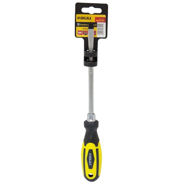 Отвертка шлицевая SL6×150мм под ключ CrV SIGMA (4007121), фото , изображение 3 | SNABZHENIE.com.ua Отвертка шлицевая SL6×150мм под ключ CrV SIGMA (4007121), фото , изображение 3 | SNABZHENIE.com.ua