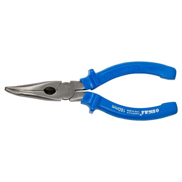 Довгогубці вигнуті 160мм сині SIGMA (4356161), фото , зображення 2 | SNABZHENIE.com.ua Довгогубці вигнуті 160мм сині SIGMA (4356161), фото , зображення 2 | SNABZHENIE.com.ua