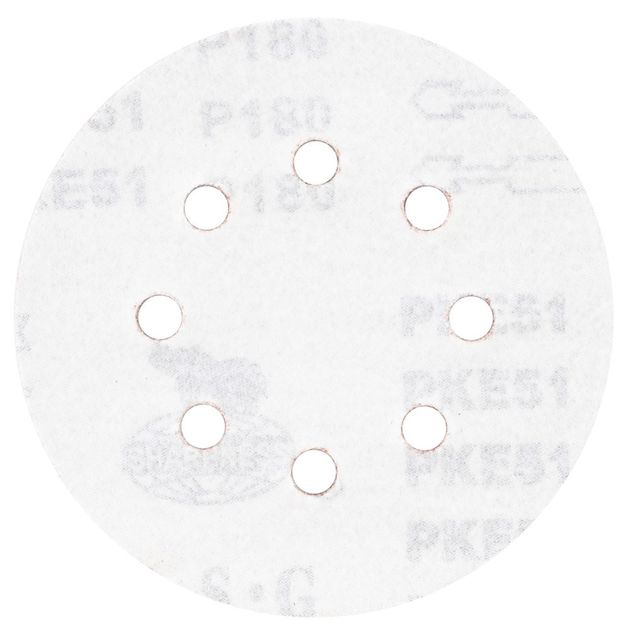 Шлифовальный круг 125мм P180, 8 отверстий, 10шт, SIGMA, фото , изображение 2 | SNABZHENIE.com.ua Шлифовальный круг 125мм P180, 8 отверстий, 10шт, SIGMA, фото , изображение 2 | SNABZHENIE.com.ua