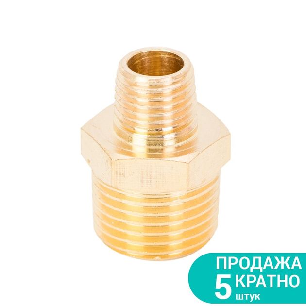 Соединение MT 1/4 × 1/2 (латунь) SIGMA, фото  | SNABZHENIE.com.ua