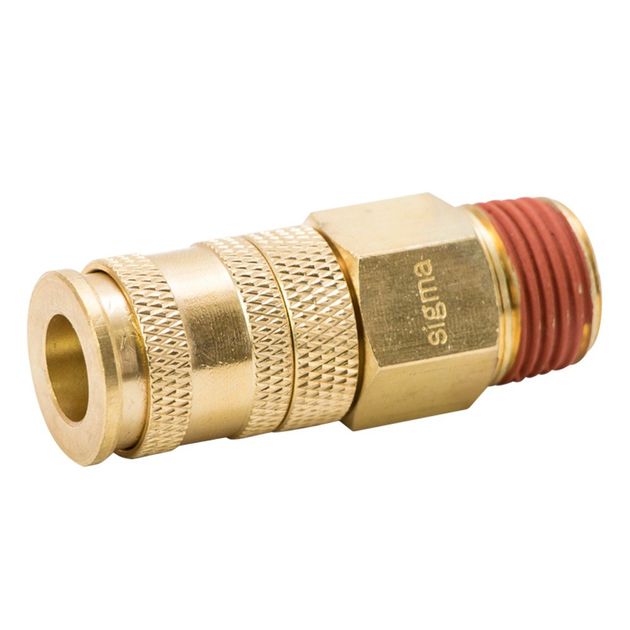 Быстросъемное соединение с фиксатором MT 1/2 (латунь) SIGMA, фото , изображение 3 | SNABZHENIE.com.ua