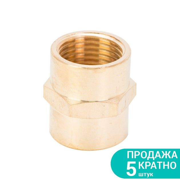 Соединення FT 1/2 × 1/2 (латунь) SIGMA (7025131), фото  | SNABZHENIE.com.ua