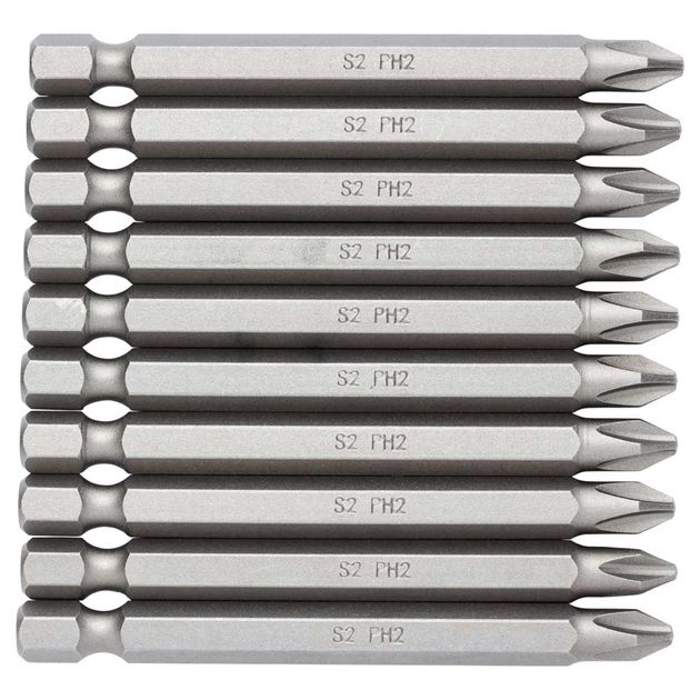 Набор бит PН2*75мм 1/4" 10шт S2 SIGMA (4010231), фото  | SNABZHENIE.com.ua