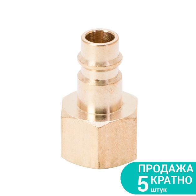 Штуцер FT 3/8" с внутренней резьбой (латунь) SIGMA, фото  | SNABZHENIE.com.ua