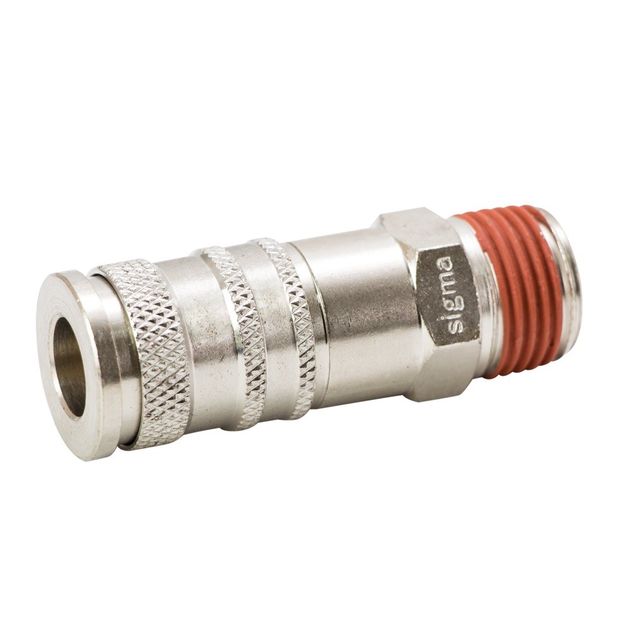 З`єднання швидкознімне посилене з зовнішньою різьбою MT 1/2 SIGMA (7021431), фото , зображення 3 | SNABZHENIE.com.ua З`єднання швидкознімне посилене з зовнішньою різьбою MT 1/2 SIGMA (7021431), фото , зображення 3 | SNABZHENIE.com.ua