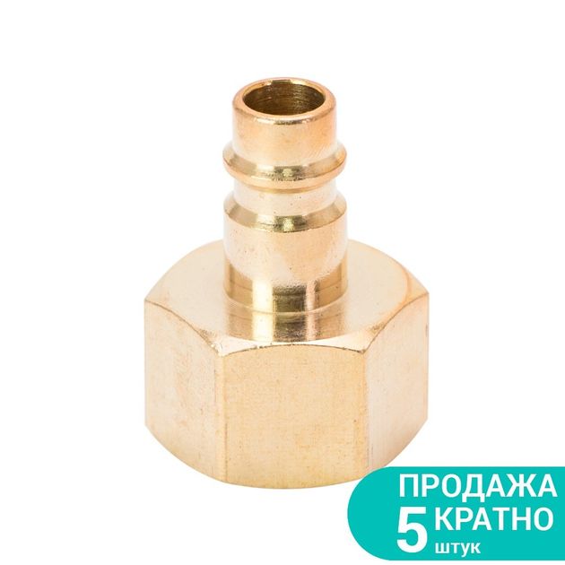 Штуцер FT 1/2 с внутренней резьбой (латунь) SIGMA, фото  | SNABZHENIE.com.ua