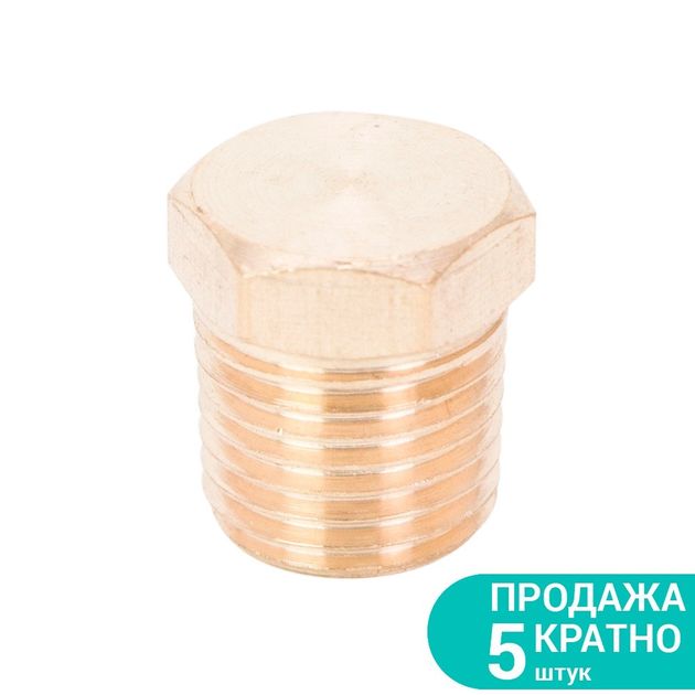 Заглушка с наружной резьбой MT 1/4 (латунь) SIGMA (7025911), фото  | SNABZHENIE.com.ua