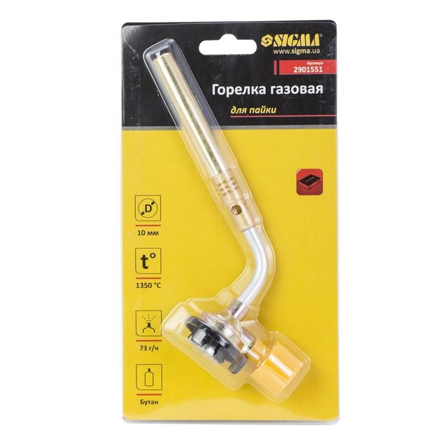 Газовая горелка для пайки Ø10мм SIGMA (2901551), фото , изображение 5 | SNABZHENIE.com.ua Газовая горелка для пайки Ø10мм SIGMA (2901551), фото , изображение 5 | SNABZHENIE.com.ua