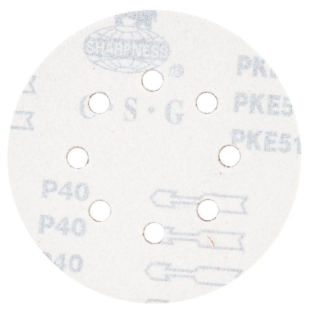 Шліфувальний круг 8 отворів Ø125мм P40 (10шт) SIGMA (9122631), фото , зображення 2 | SNABZHENIE.com.ua Шліфувальний круг 8 отворів Ø125мм P40 (10шт) SIGMA (9122631), фото , зображення 2 | SNABZHENIE.com.ua