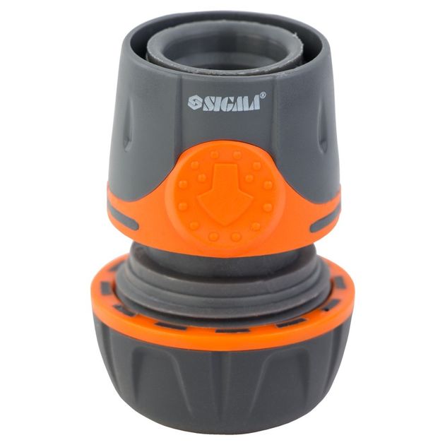 Коннектор 1/2" аквастоп для шланга 3/4" FLORA (ABS+TPR), фото , изображение 2 | SNABZHENIE.com.ua Коннектор 1/2" аквастоп для шланга 3/4" FLORA (ABS+TPR), фото , изображение 2 | SNABZHENIE.com.ua