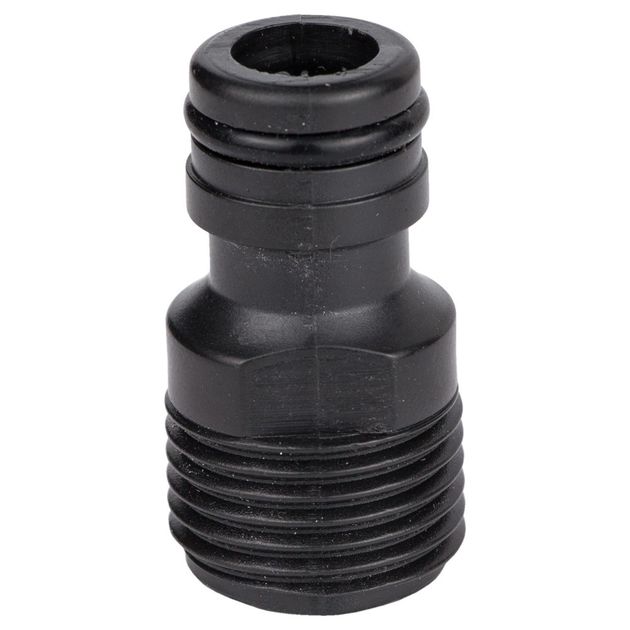 Адаптер 1/2" с наружной резьбой 1/2" (ABS) GRAD (5016355), фото  | SNABZHENIE.com.ua