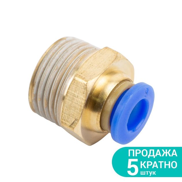 Штуцер цанговый прямой Ø6мм МТ 3/8 SIGMA (7026861), фото  | SNABZHENIE.com.ua