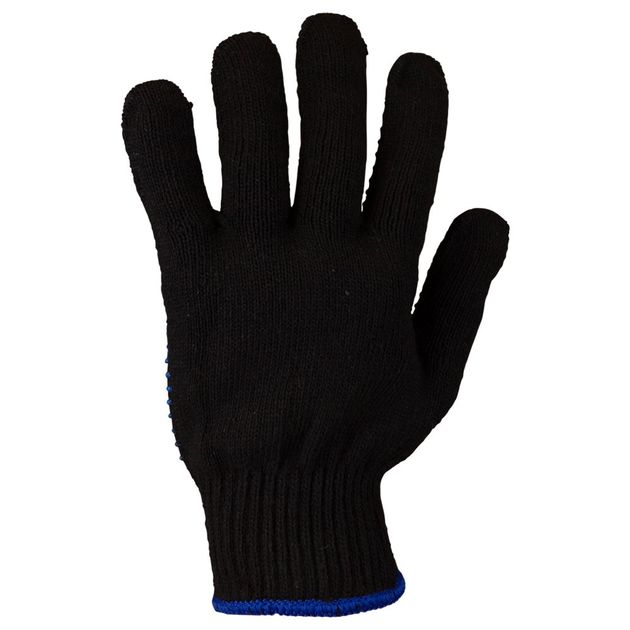 Перчатки трикотажные с ПВХ точкой р10 Актив черные SIGMA, фото , изображение 4 | SNABZHENIE.com.ua