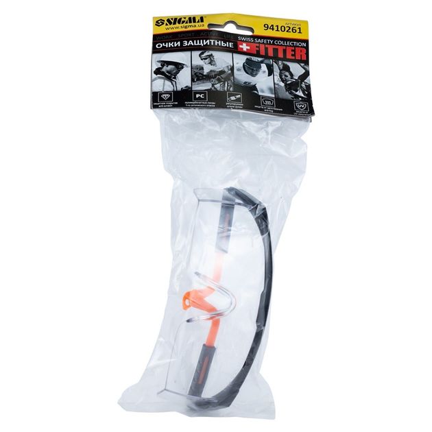 Защитные очки Fitter SIGMA (прозрачные) anti-scratch, anti-fog, фото , изображение 3 | SNABZHENIE.com.ua Защитные очки Fitter SIGMA (прозрачные) anti-scratch, anti-fog, фото , изображение 3 | SNABZHENIE.com.ua