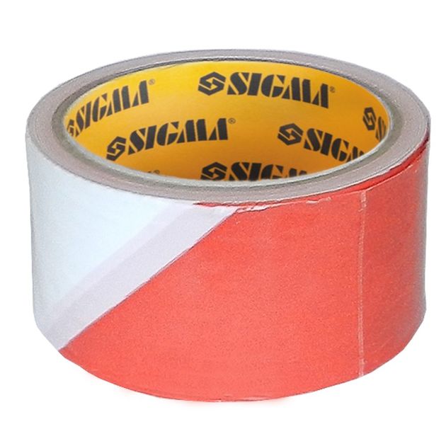 Сигнальная лента 50мм×100м SIGMA (8423441), фото  | SNABZHENIE.com.ua