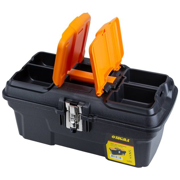 Ящик для інструмента (металеві замки) 434*239*194мм SIGMA (7403661), фото , зображення 3 | SNABZHENIE.com.ua Ящик для інструмента (металеві замки) 434*239*194мм SIGMA (7403661), фото , зображення 3 | SNABZHENIE.com.ua