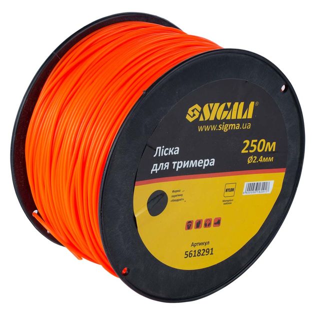Леска для триммера круглая 2.4мм 250м SIGMA (5618291), фото , изображение 2 | SNABZHENIE.com.ua Леска для триммера круглая 2.4мм 250м SIGMA (5618291), фото , изображение 2 | SNABZHENIE.com.ua